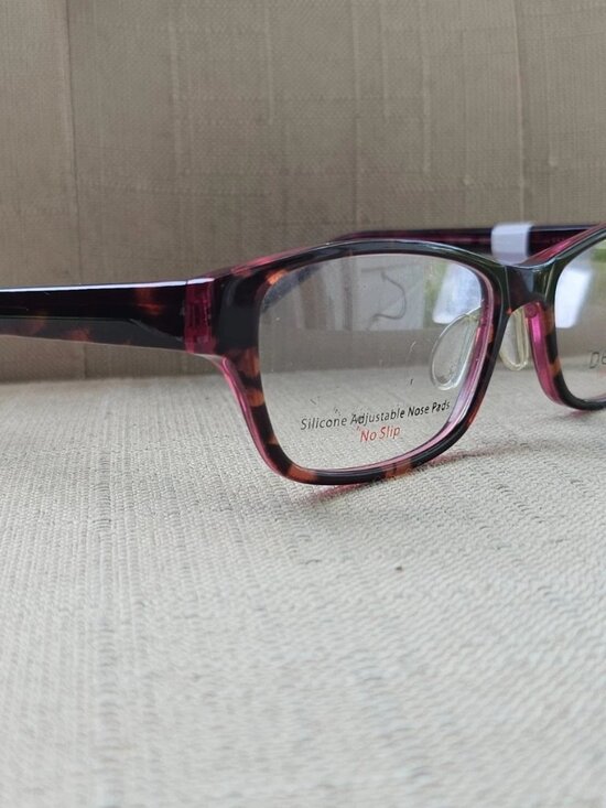 Women Eyeglasses Burgundy Eyewear Silicon Adjustable Nose Pad No Slip $54 main image 5